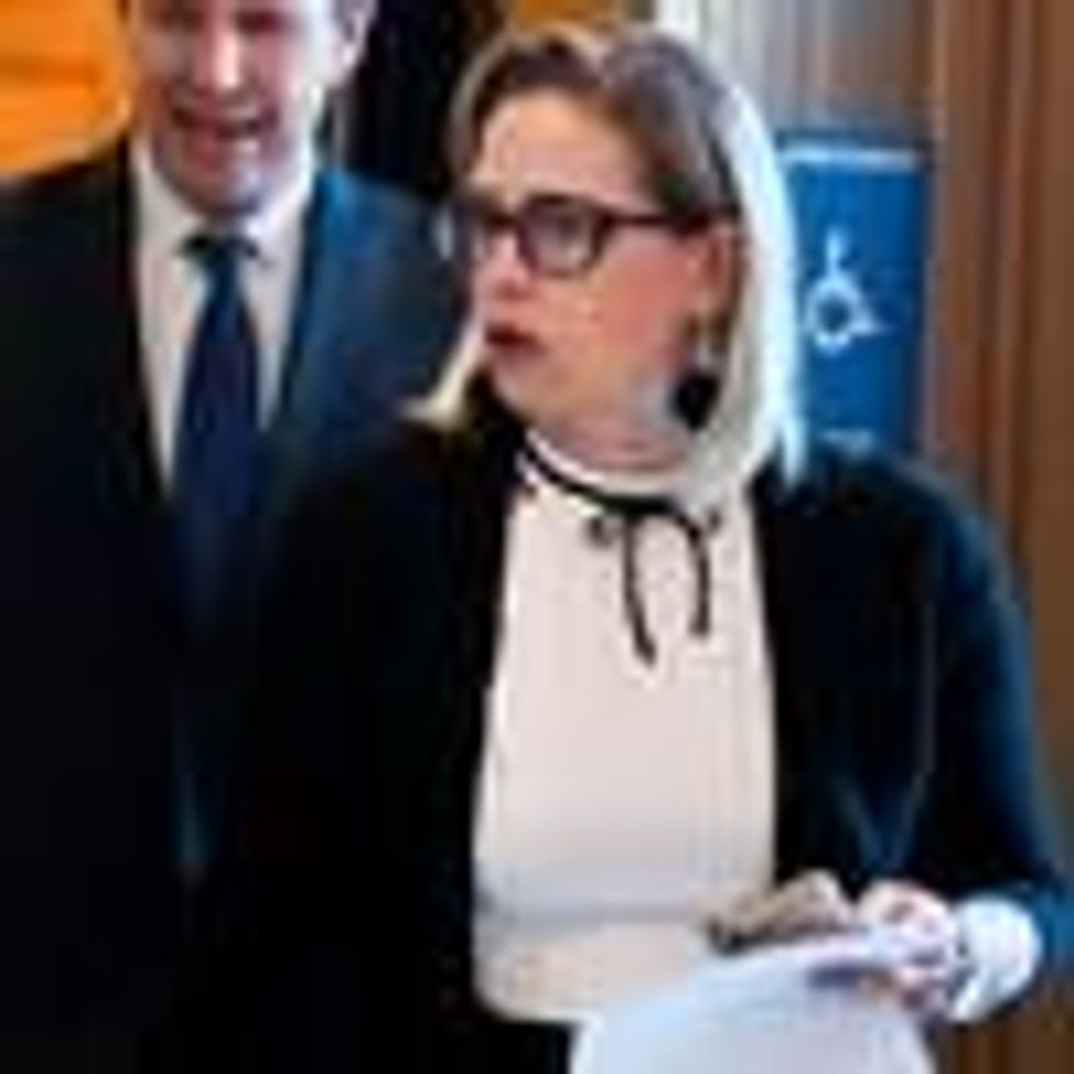 Sen. Kyrsten Sinema (D-Ariz.) at the Capitol