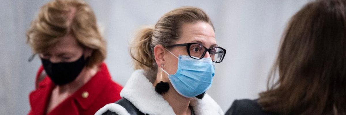 'It Is Not a Budget Item,' Democrat Kyrsten Sinema Falsely Says as She Joins Joe Manchin in Opposing $15 Wage