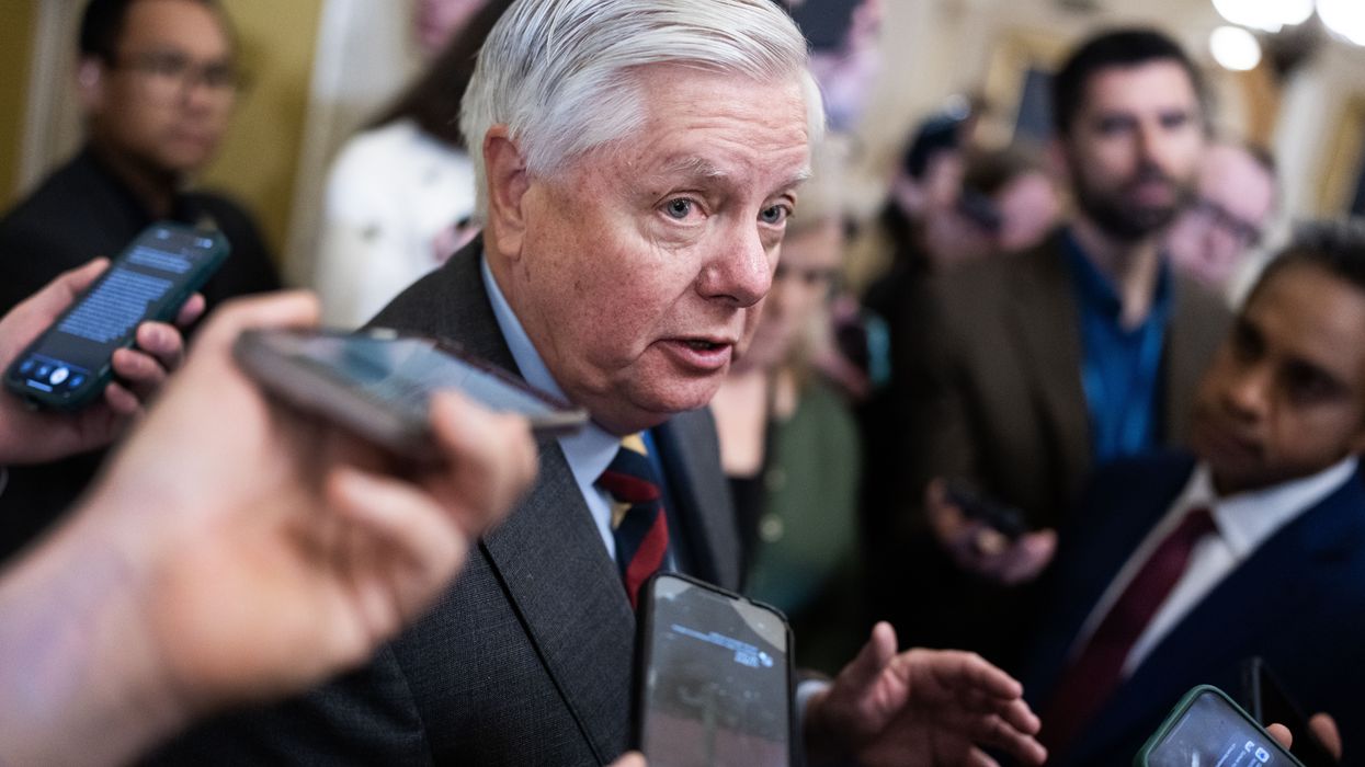 Sen. Lindsey Graham speaks to reporters