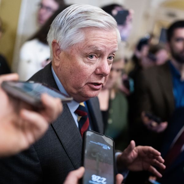 Sen. Lindsey Graham speaks to reporters