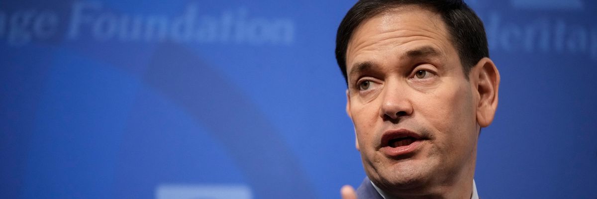 Sen. Marco Rubio speaking at the Heritage Foundation