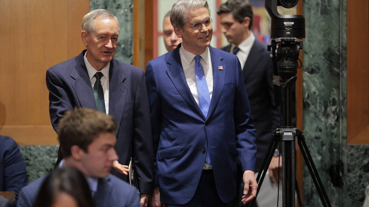 Sen. Mike Crapo and Treasury Secretary Scott Bessent