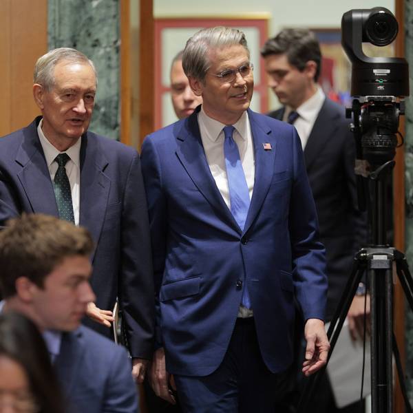 Sen. Mike Crapo and Treasury Secretary Scott Bessent