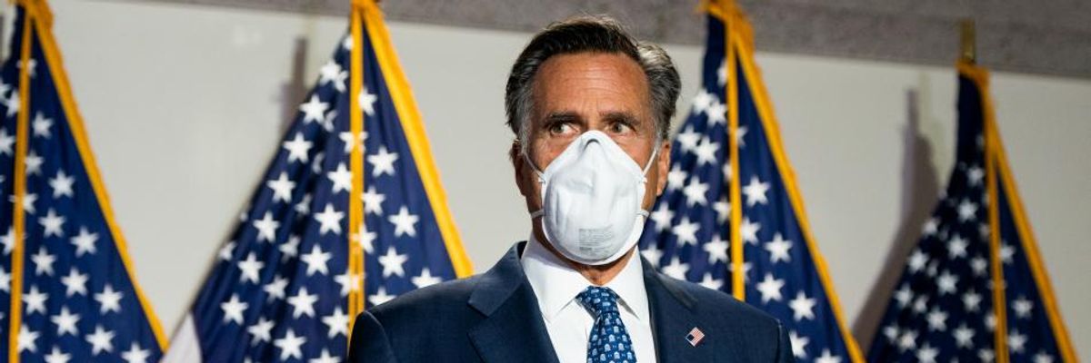 GOP Coronavirus Relief Package to Include Romney Bill That Would 'Fast-Track Social Security and Medicare Cuts'