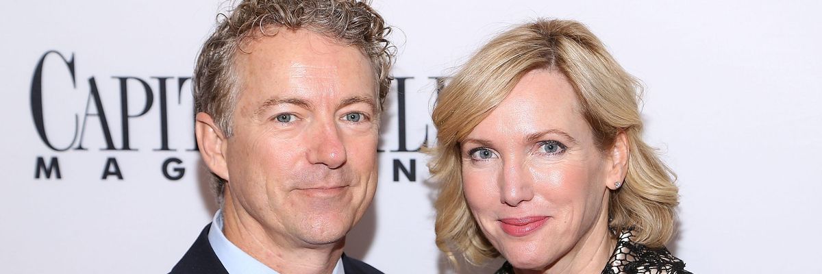Sen. Rand Paul (R-Ky.) and his wife Kelley Paul attend a reception on January 19, 2017 in Washington, D.C. (Photo: Paul Morigi/Getty Images for Capitol File Magazine)