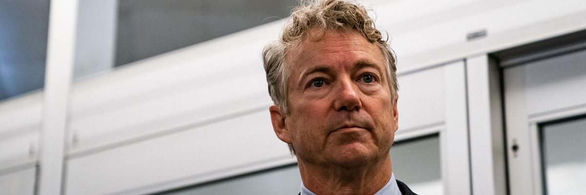 Sen. Rand Paul speaks to reporters
