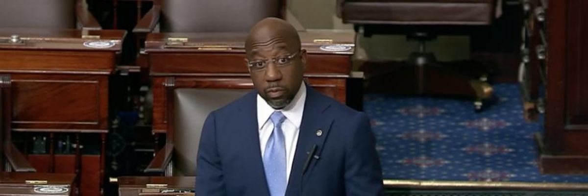 Warnock Says Filibuster Must Not Hinder Fight Against 'Jim Crow in New Clothes'