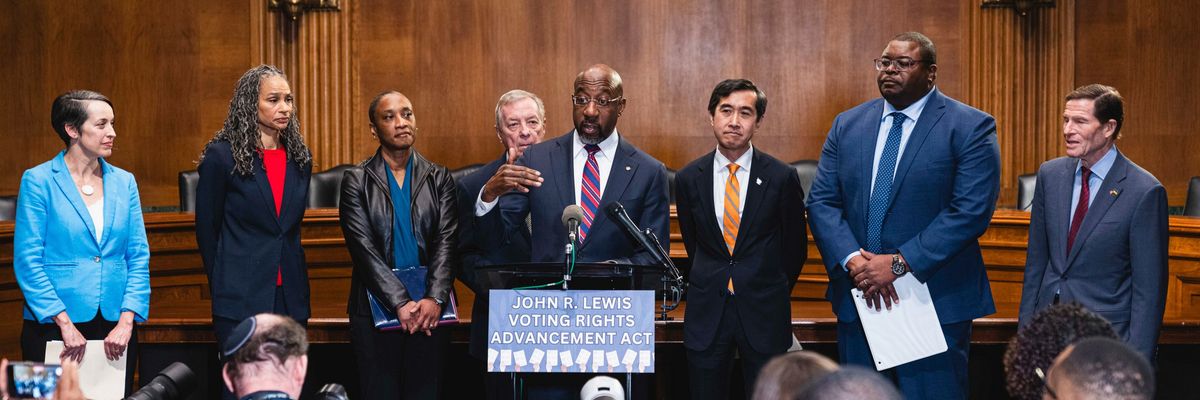 Sen. Raphael Warnock speaks