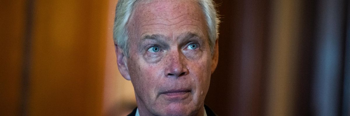 Sen. Ron Johnson appears at the U.S. Capitol