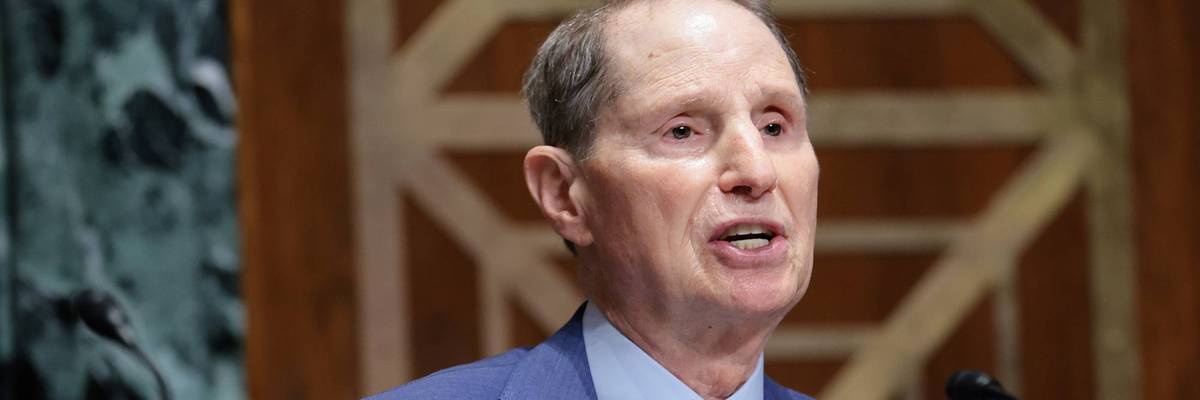 Sen. Ron Wyden is seen in the Senate