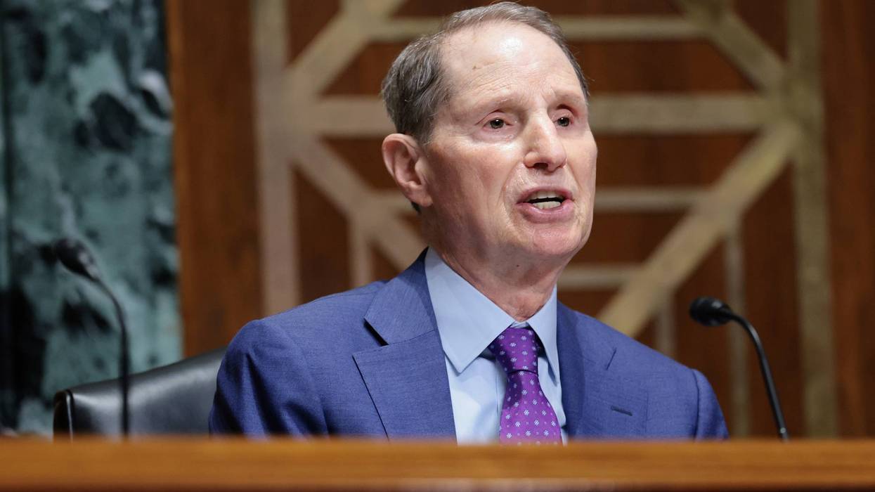 Sen. Ron Wyden is seen in the Senate