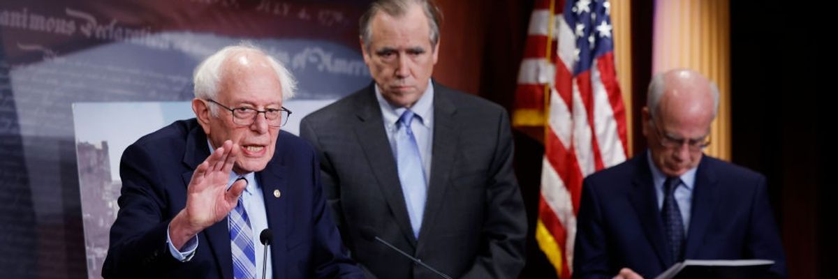 Sen. Sanders Holds Press Conference On Arms Sales To Israel Ahead Of Wednesday's Vote