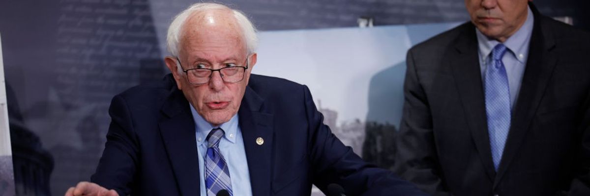 Sen. Sanders Holds Press Conference On Arms Sales To Israel Ahead Of Wednesday's Vote