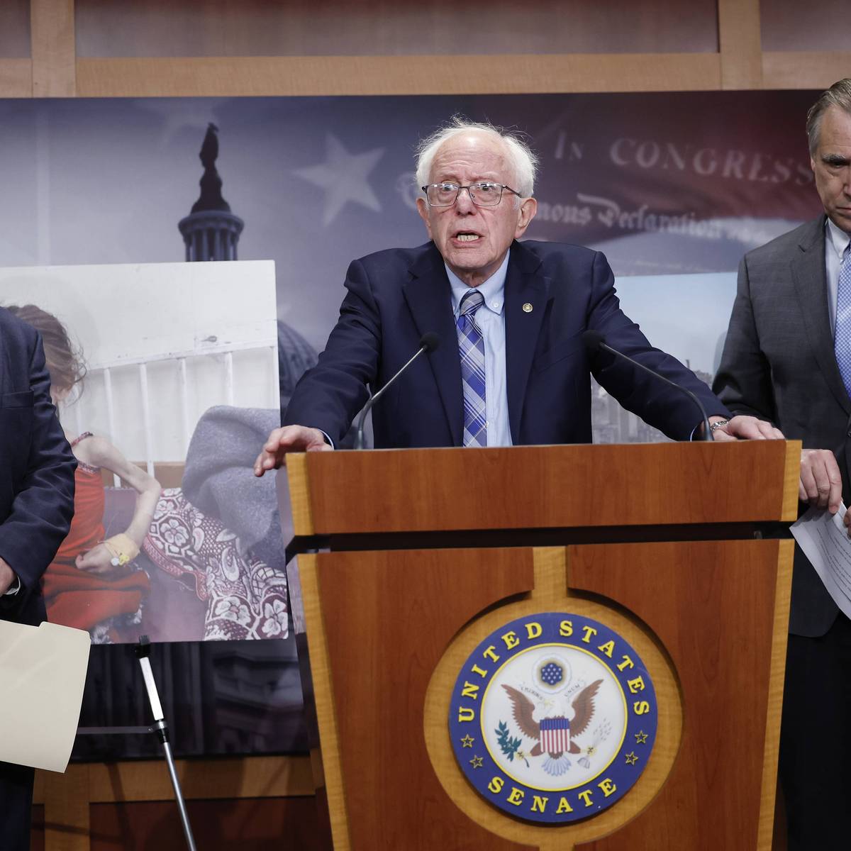 Sen. Sanders Holds Press Conference On Arms Sales To Israel Ahead Of Wednesday's Vote