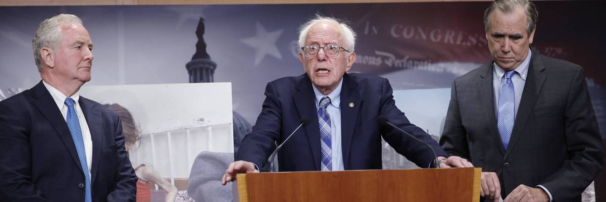 Sen. Sanders Holds Press Conference On Arms Sales To Israel Ahead Of Wednesday's Vote