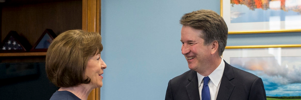 Sen. Susan Collins and Brett Kavanaugh