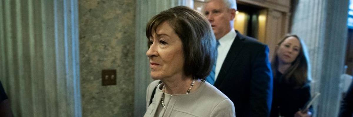 As Susan Collins Announces 2020 Run With Familiar Claims of Centrism, Progressives Are 'Ready to Defeat Her'