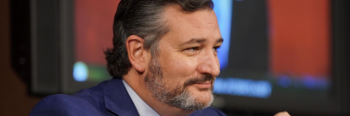Sen. Ted Cruz appears at a hearing