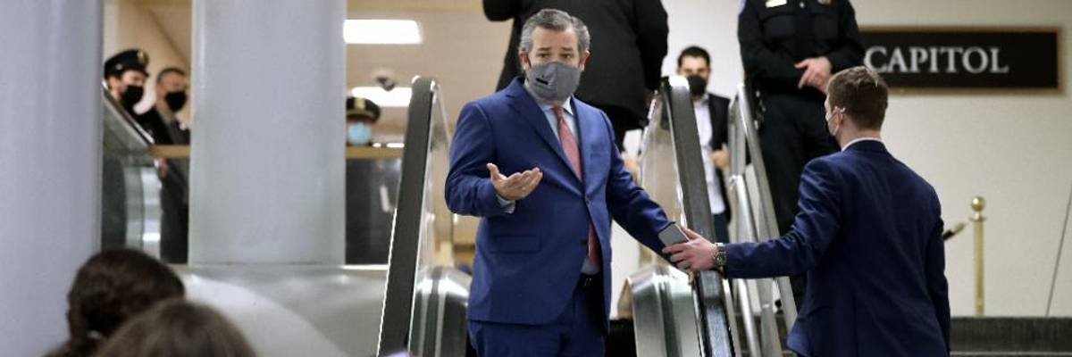 'Your Republican Party Everybody': GOP Senators Accused of Violating Oaths by Meeting With Trump Lawyers During Trial