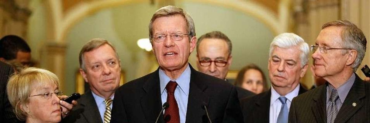 In 2009, Max Baucus Had People Arrested for Demanding Single Payer. Now He Supports It