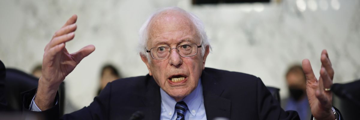 Senate Health, Education, Labor, and Pensions Committee Chair Bernie Sanders (I-Vt.) delivers opening remarks during a hearing on March 22, 2023.