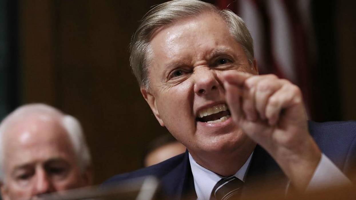 He Wouldn't Say a Word to Christine Blasey Ford But Unhinged Lindsey Graham Breaks Silence, Has 'Full-Blown Temper Tantrum' to Defend Kavanaugh