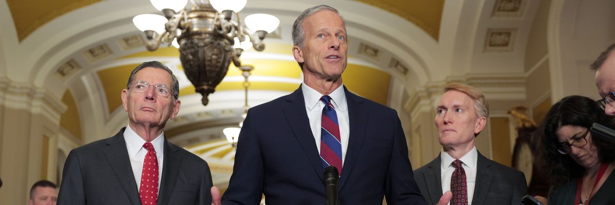 Senate Lawmakers Speak To Reporters Following Weekly Policy Luncheons