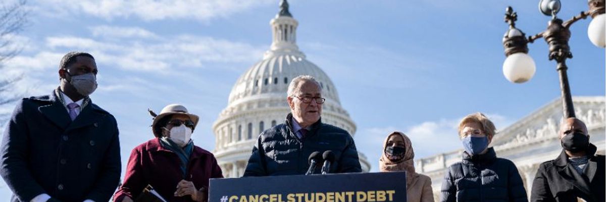 Top Democrats in Congress Call On Biden--'With the Stroke of a Pen'--to Cancel Up to $50,000 in Student Debt