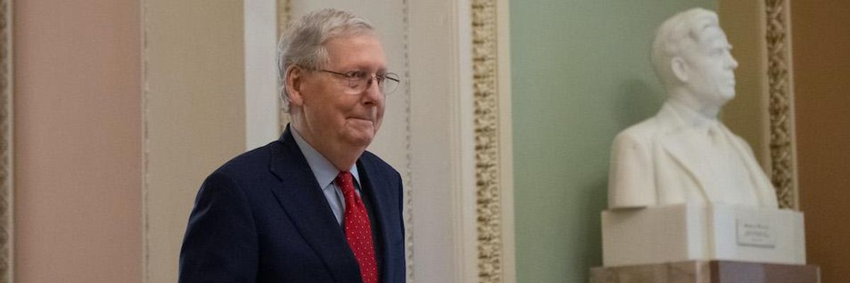 In 'Callous, Shortsighted' Comments, McConnell Suggests Forcing States Into Bankruptcy Better Option Than More Federal Aid