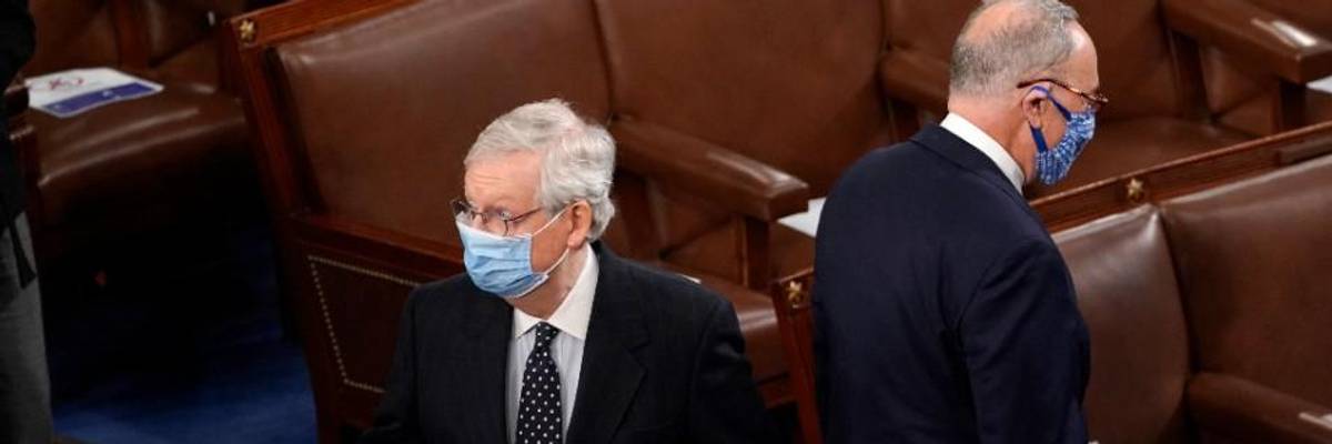 'Basically Trying to Overturn the Senate Election': McConnell Delaying Democratic Takeover in Effort to Preserve Filibuster