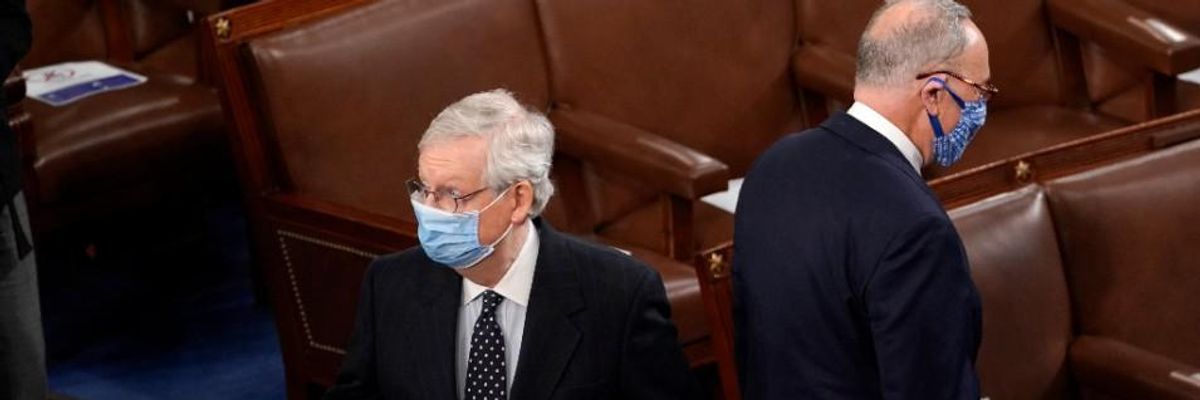 'Basically Trying to Overturn the Senate Election': McConnell Delaying Democratic Takeover in Effort to Preserve Filibuster