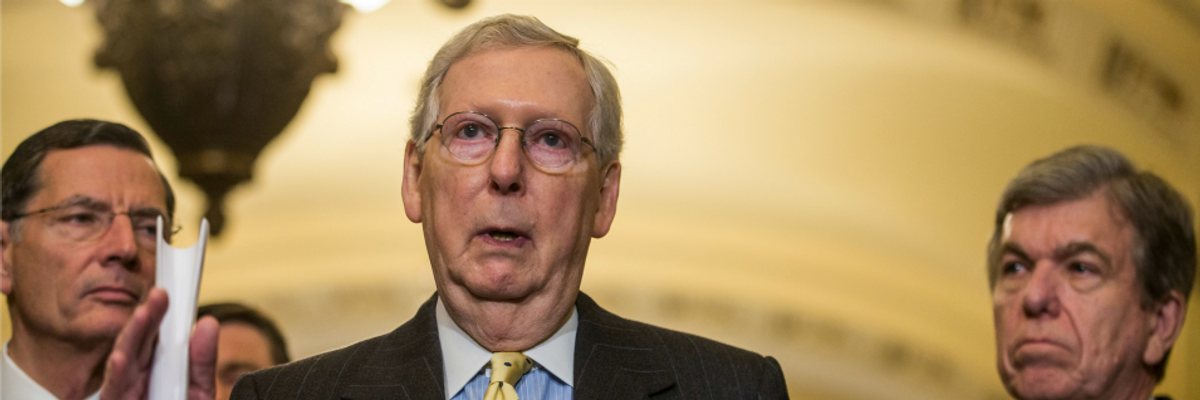 'Okay, Merry Christmas Everyone,' Says McConnell After Admitting GOP Has Zero Plan to Address Climate Crisis