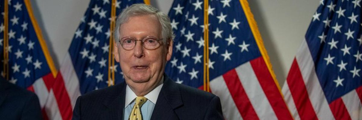 McConnell Laughs When Asked If Covid-19 Bill Will Pass by End of Next Week--When Unemployment Benefits Expire for 30 Million