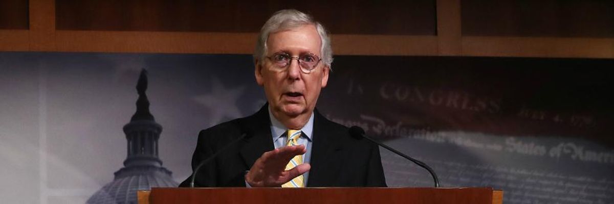 Democrats Urged to 'Oppose This Takeover' as McConnell Rushes to Confirm 19 Right-Wing Judges Before Recess