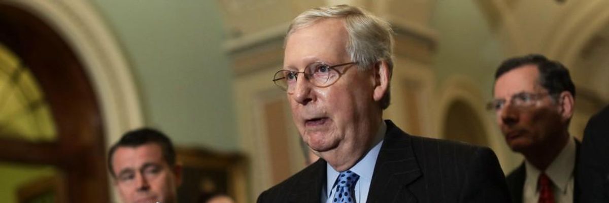 To Counter 'Corporate Handout' Pushed by McConnell, Progressives Intensify Demand for #AJustStimulus