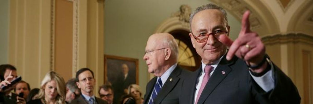 'This Is Political Cowardice': Fury at Schumer for Offering $1.6 Billion for Trump's Anti-Immigrant Agenda