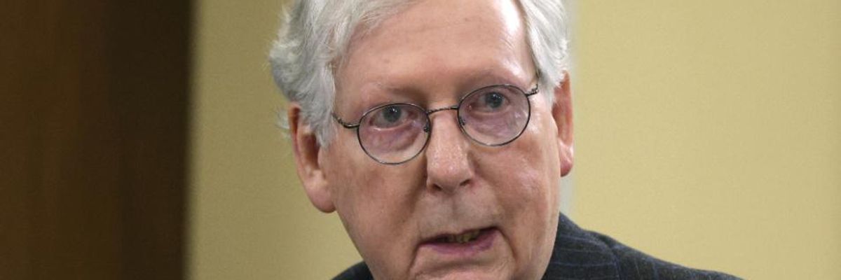 After Decades of Raking in Corporate Cash, McConnell Tells CEOs Mildly Defending Voting Rights to 'Stay Out of Politics'