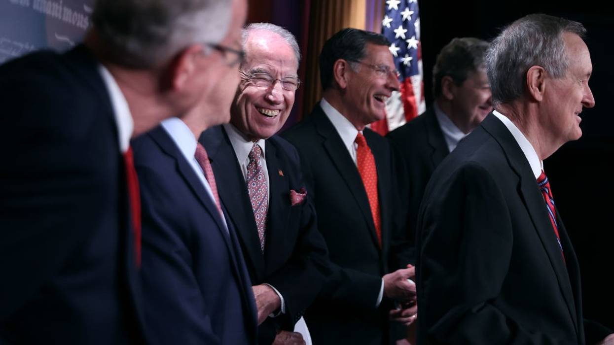 Senate Republicans laughing