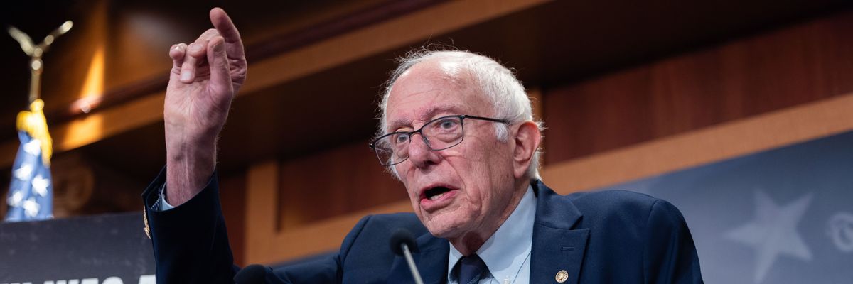 Senator Bernie Sanders...