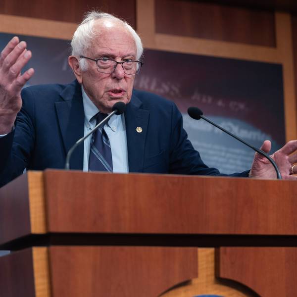 Senator Bernie Sanders...