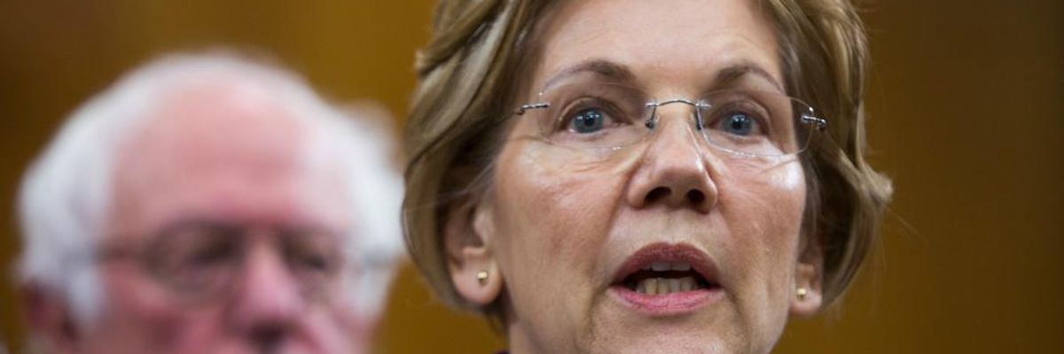 As 2020 Democrats Cozy Up to Wall Street Donors, Warren and Sanders Refuse to Play Big-Money Game