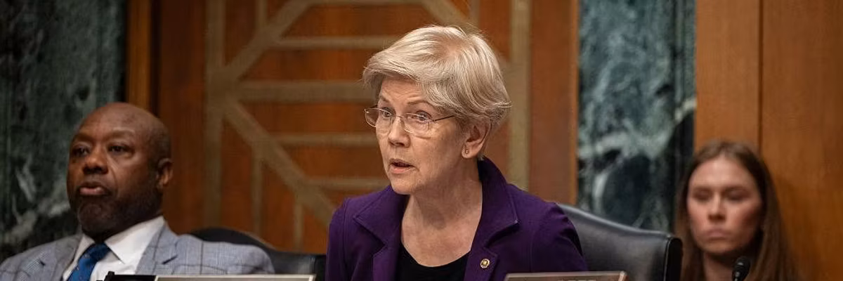Warren Leads Charge to Undo $500 Billion Secret Deal Between UAE 'Spy Sheikh' and Trump's Crypto Company