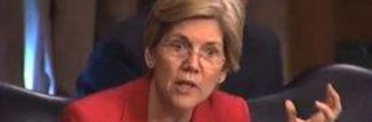 Sen. Warren: Regulators Are Watching Out for Banks, Not the American Public