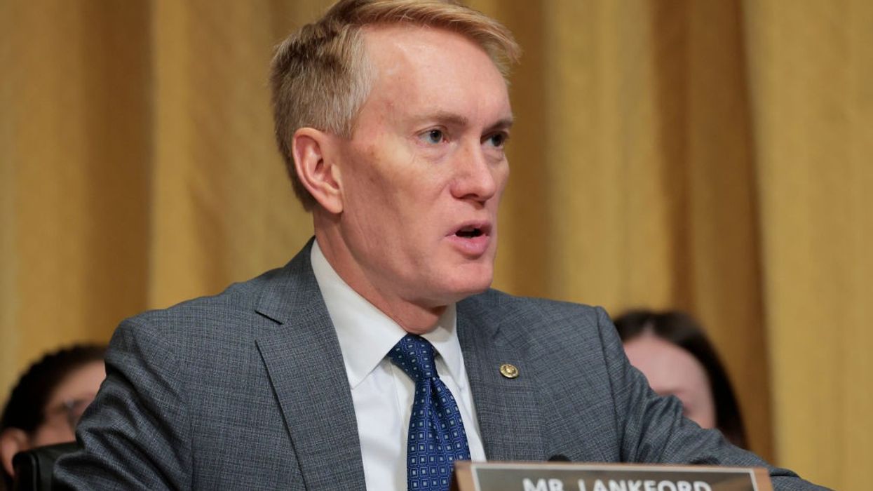Senator James Lankford, Republican of Oklahoma, speaks during a hearing