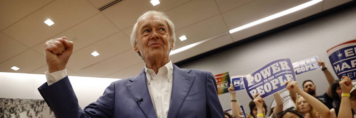 Senator Markey fields national progressives to make his case in primary race against Moulton