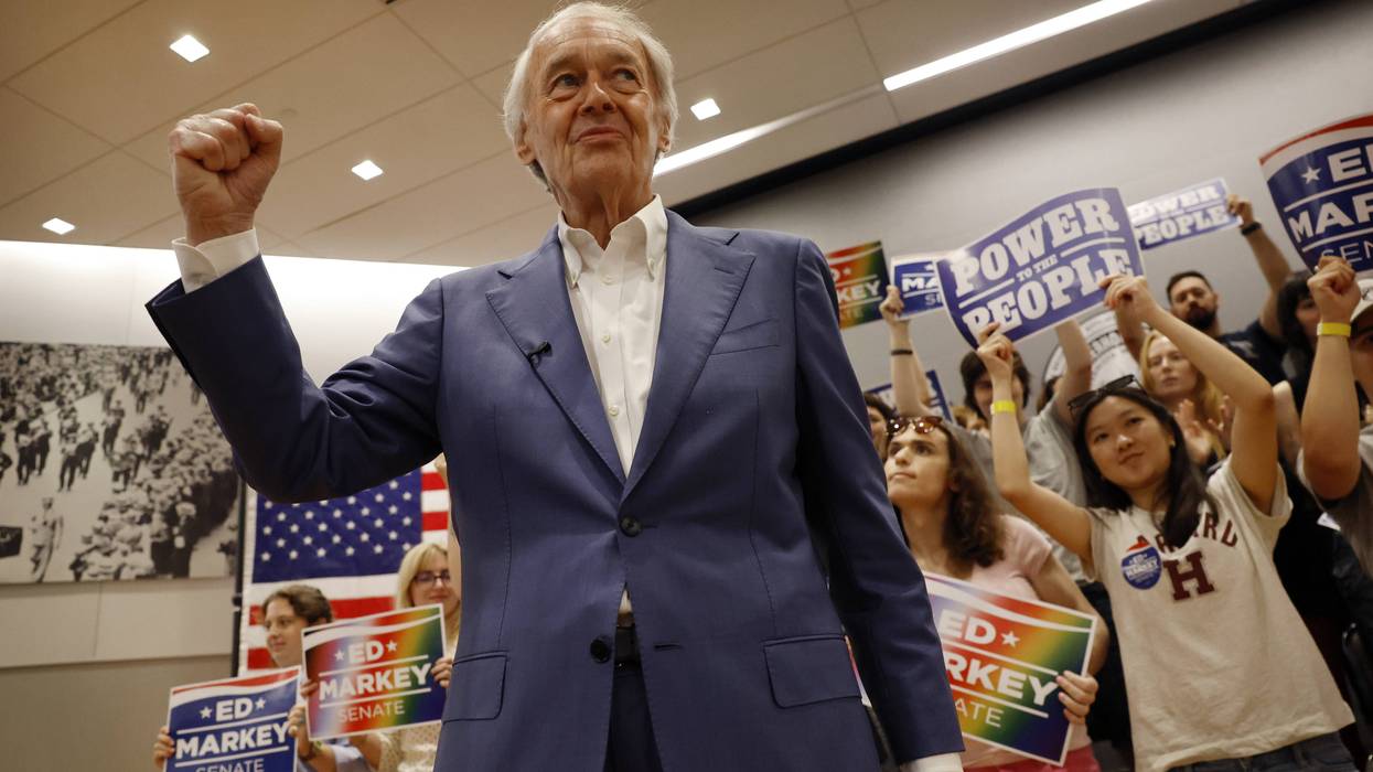 Senator Markey fields national progressives to make his case in primary race against Moulton