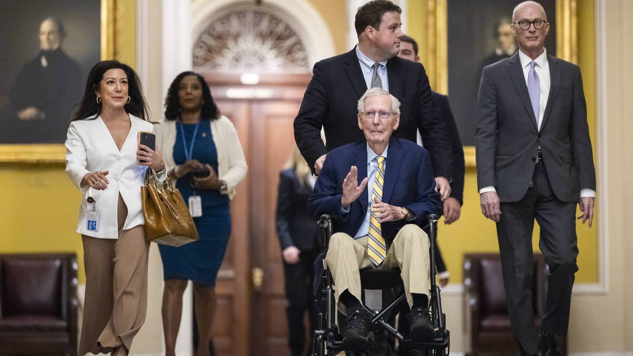 Senator Mitch McConnell Returns To Capitol Hill After Months-Long Absence