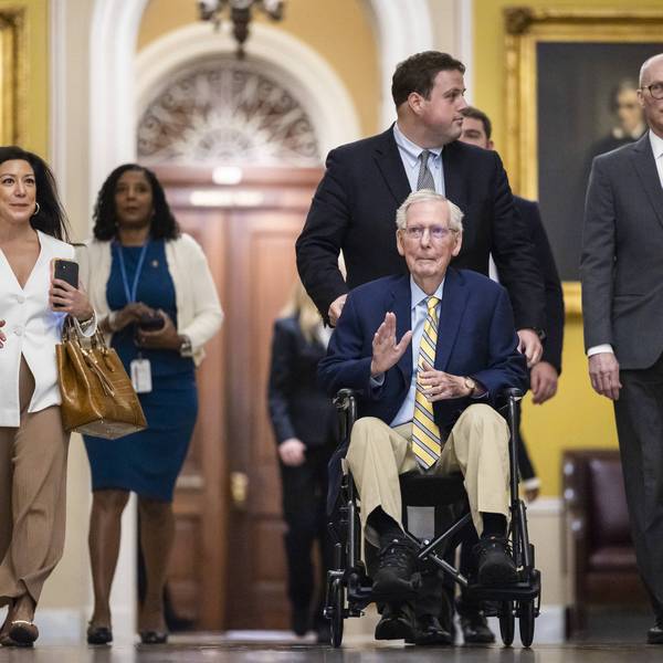 Senator Mitch McConnell Returns To Capitol Hill After Months-Long Absence