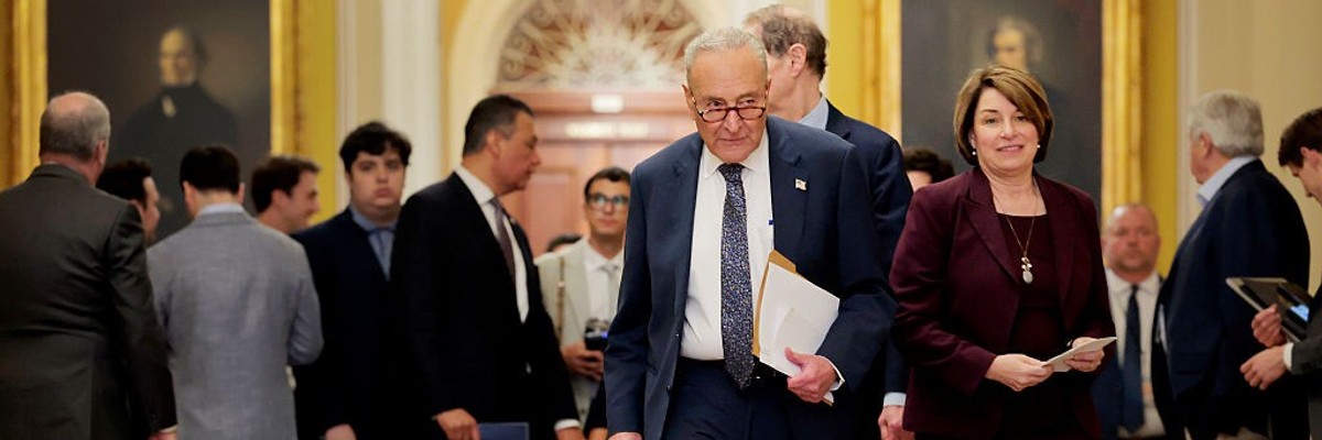 Senators Speak To The Press On Capitol Hill Following Weekly Policy Luncheons