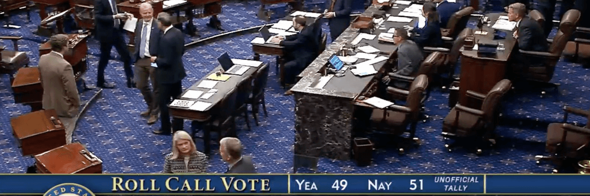Senators vote down a war powers resolution